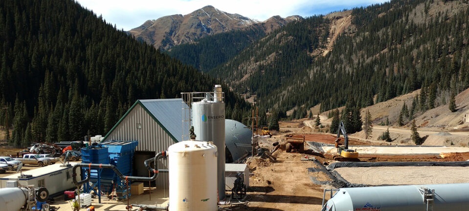 project site buildings in mountain area