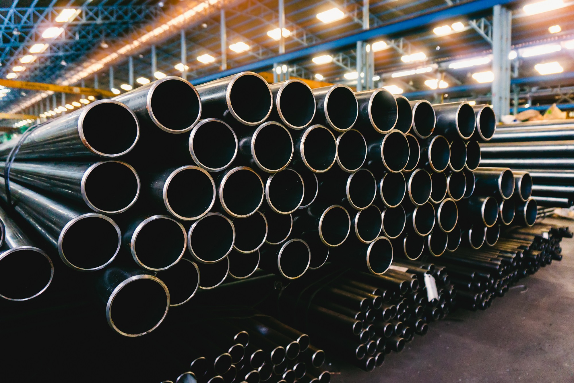 stack of pipes