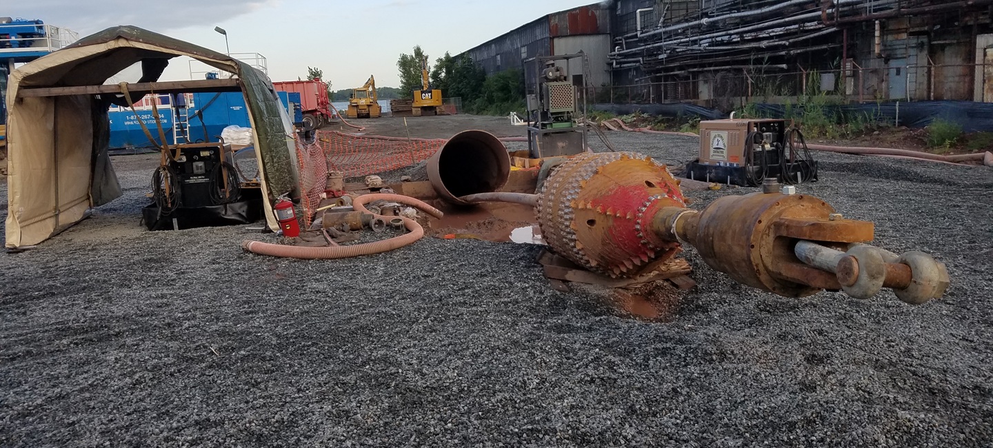 construction equipment on gravel