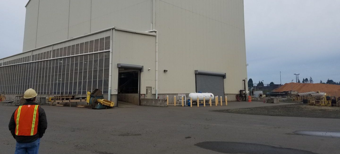 outside of industrial building