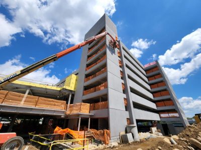 parking garage being built