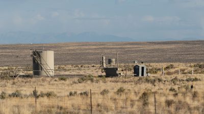 pumping station equipment in new mexico desert