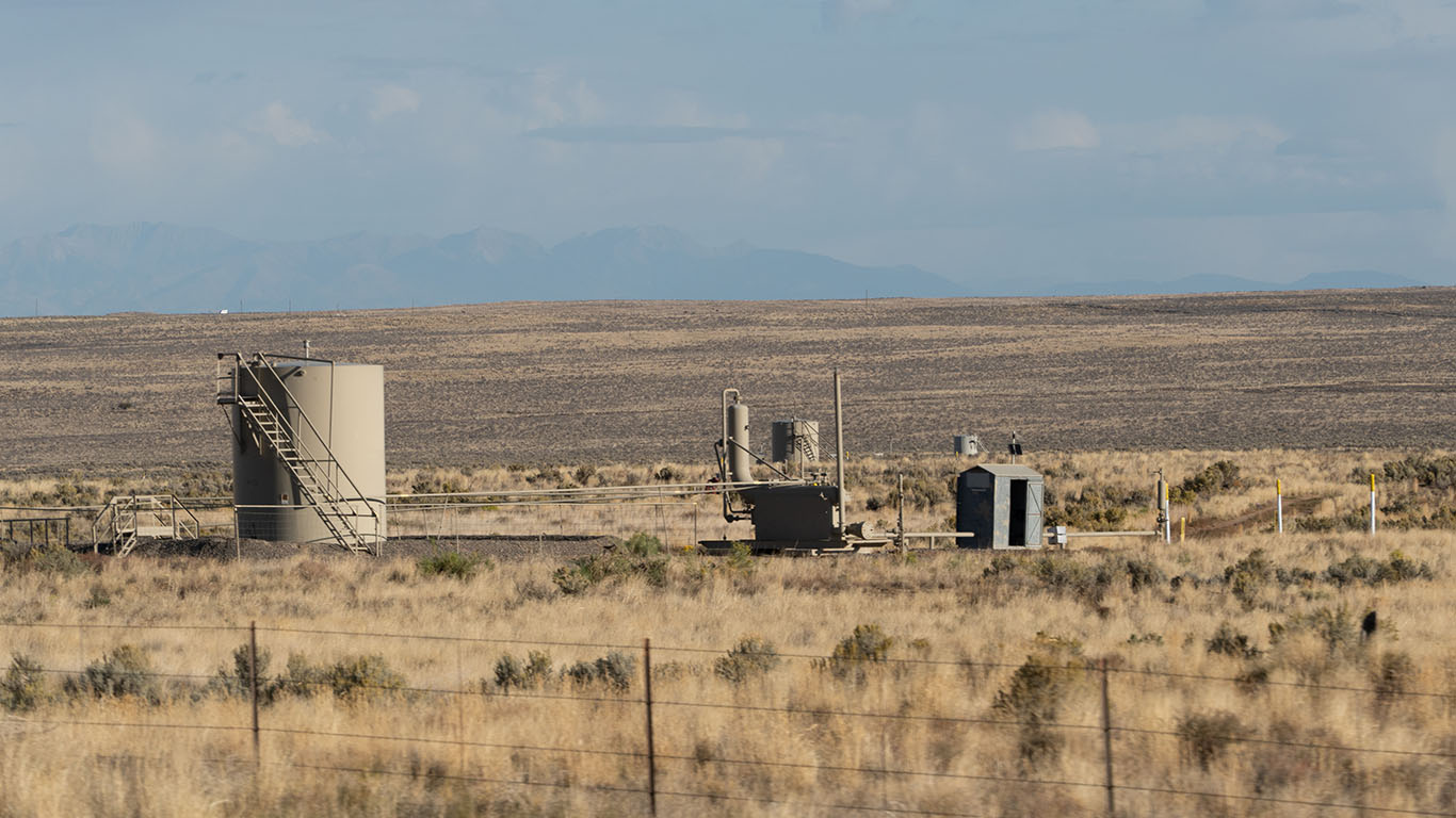 pumping station equipment in new mexico desert