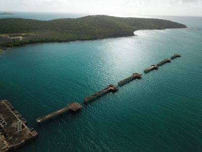Puerto Rico docks on water