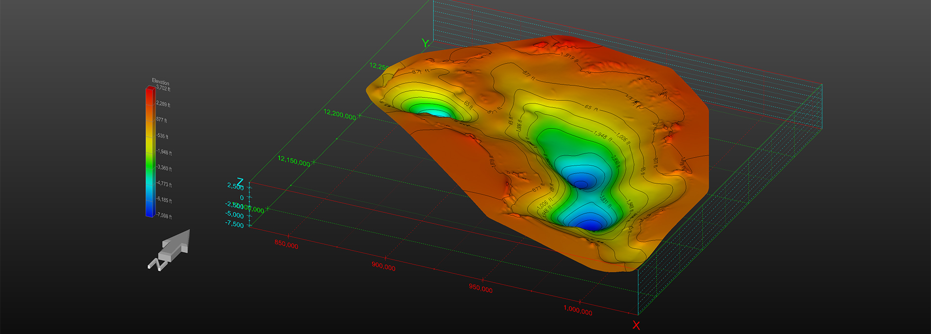 map of Harquahala Valley Water basin