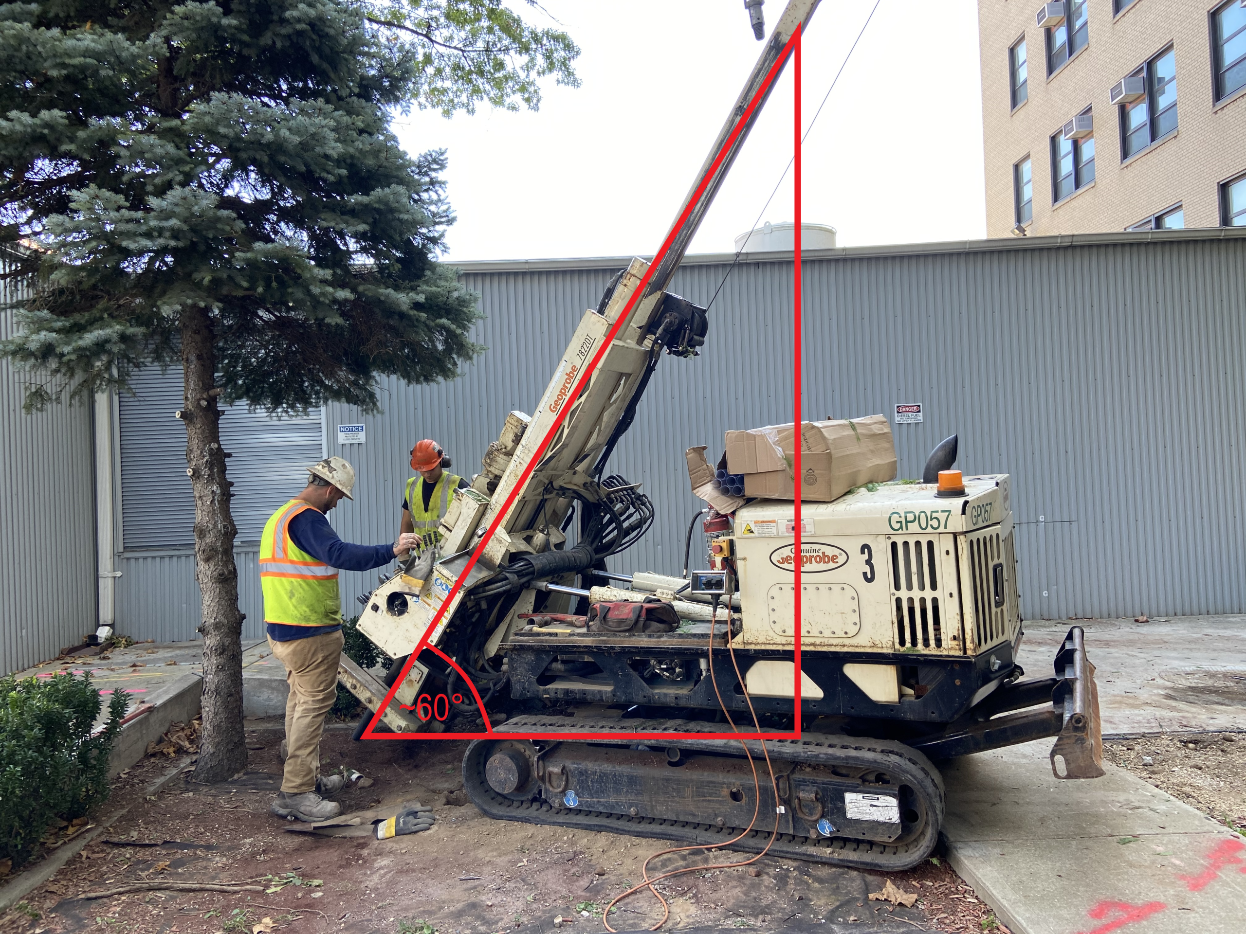 two men working with tool at 60%