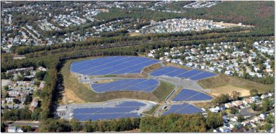 Landfill Solar Redevelopment aerial rendering
