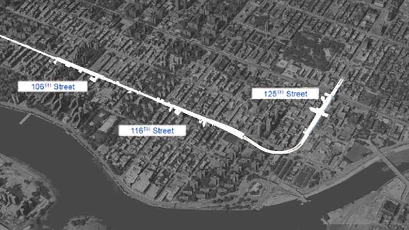 map of subway that will be worked on in this project