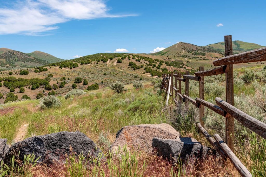 mountain landscape in pocatello idaho